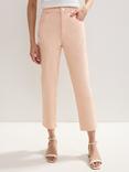 Phase Eight Lindsey Tapered Jeans, Pale Pink