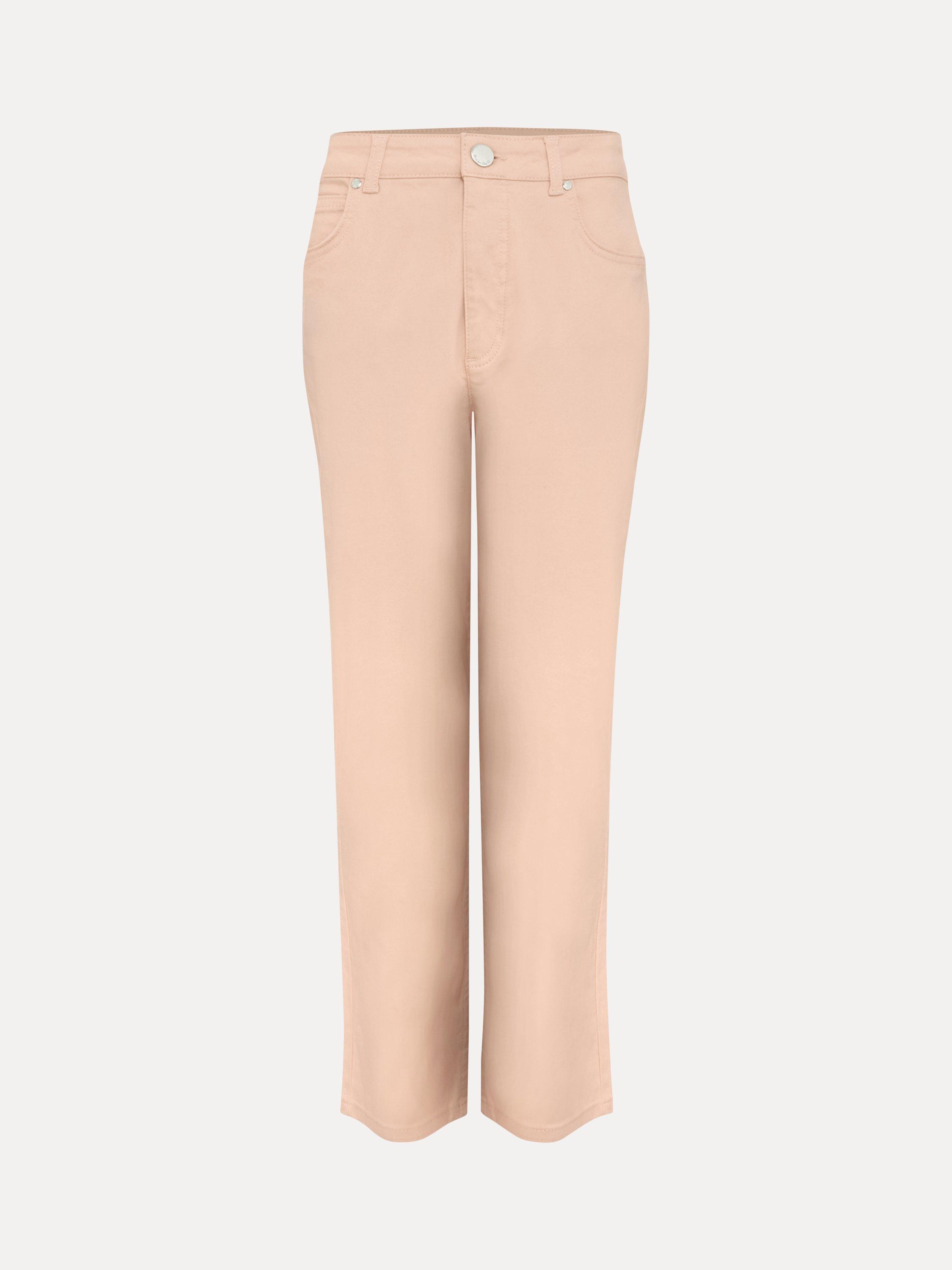 Product image 5 of 7, which shows Phase Eight Lindsey Tapered Jeans, Pale Pink, 8
