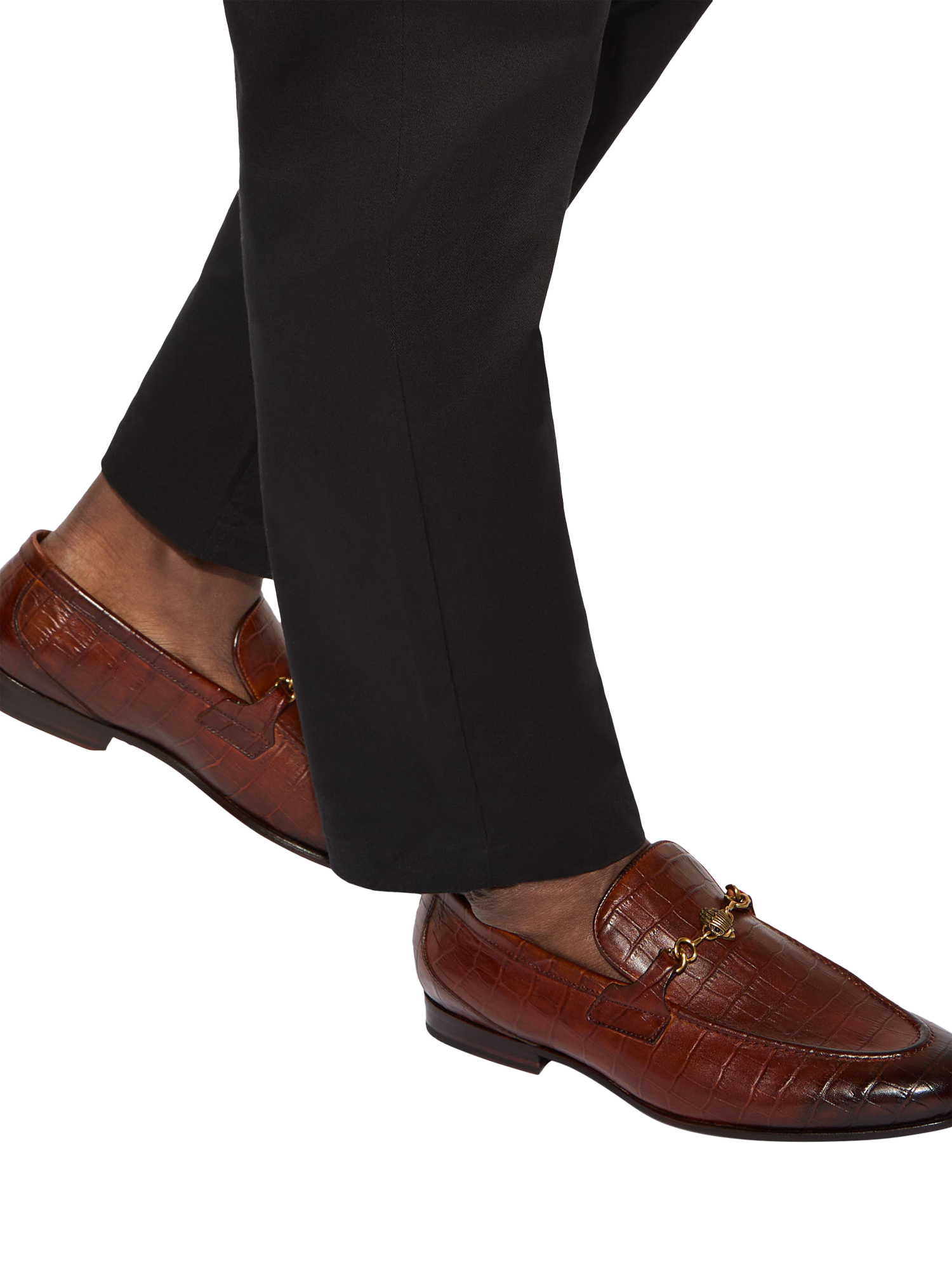 Product image 2 of 3, which shows Kurt Geiger London Alton Croc Loafers, Tan, 6