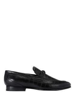 Kurt Geiger London Alton Croc Loafers, Black