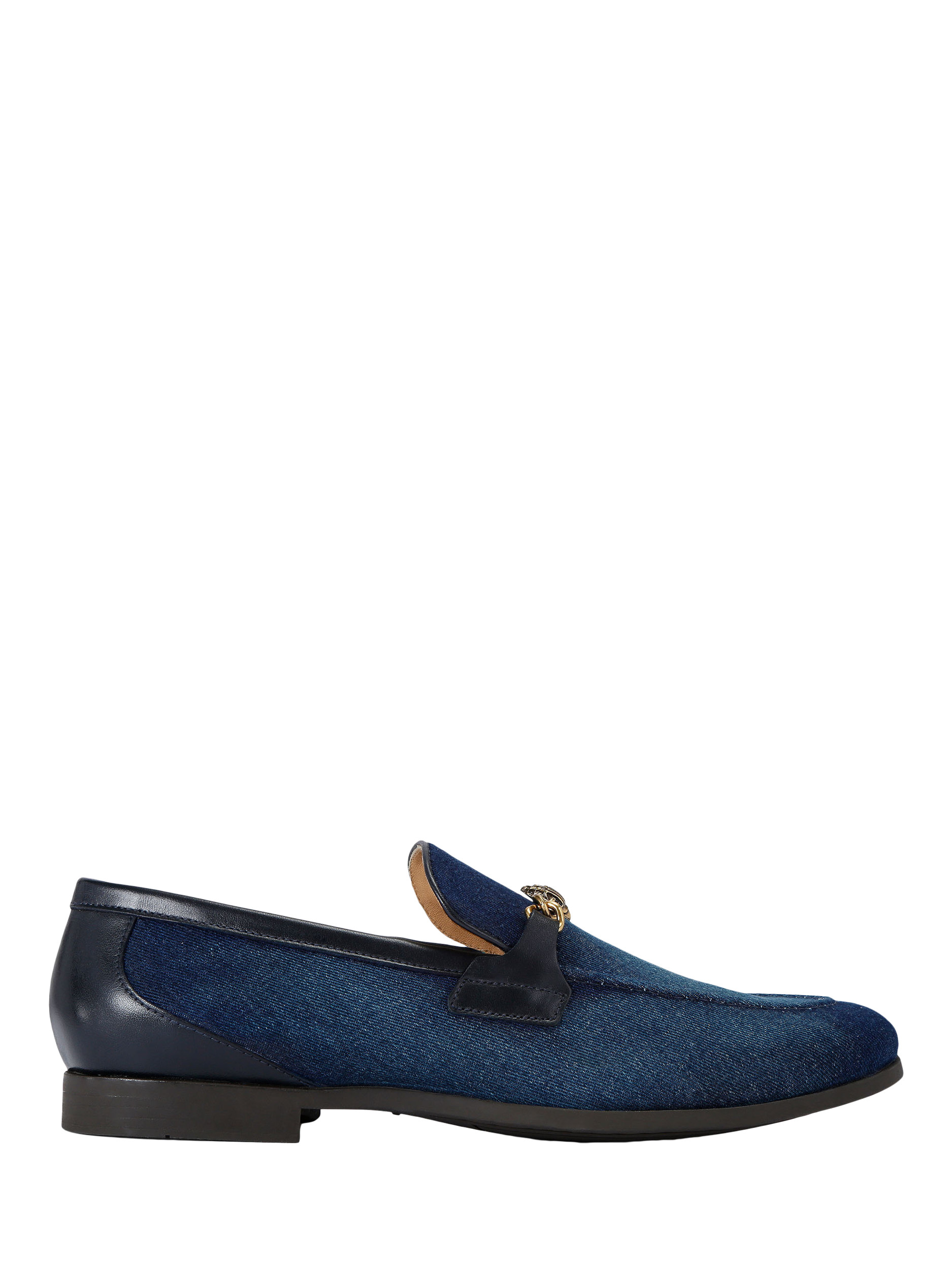 Kurt Geiger London Alton Flex Denim Slip On Loafers, Blue Denim