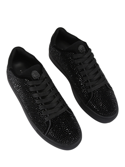 Kurt Geiger London Lennon Crystal Trainers, Black - view 2, Black