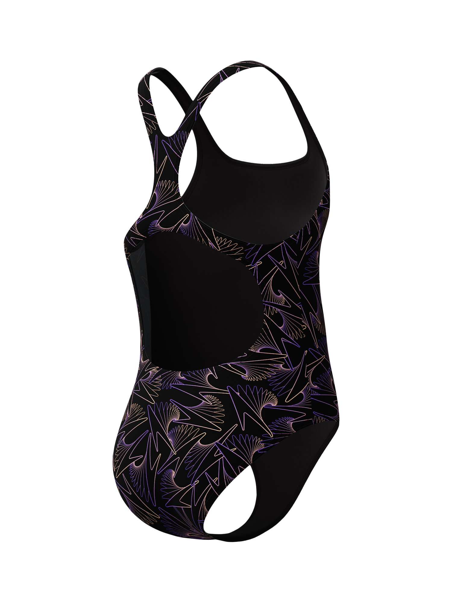 Product image 4 of 5, which shows Speedo Kids' Hyper Boom Medalist Swimsuit, Bright Peach, 5-6 years