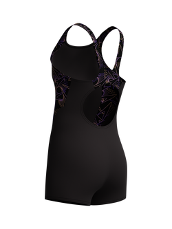 Speedo Kids' Hyper Boom Splice Swim Legsuit, Bright Peach - view 2, Bright Peach