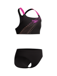 Speedo Kids' Medley 2-Piece Swimsuit, Flare Pink