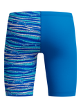 Speedo Kids' Jammer V-Cut Printed Swim Shorts, Lagoon Blue