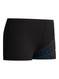 Speedo Kids' Medley Aquashort, Anthracite/Coral - view 2, Anthracite/Coral