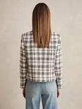 Reiss Carly Check Jacket, Grey/White