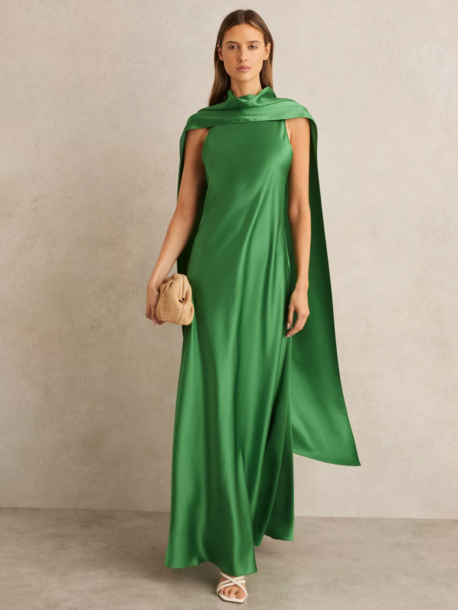 【海外限定】REISSドレス☆Fae Drape Satin Maxi Dress Reiss Fae Drape Satin Maxi Dress