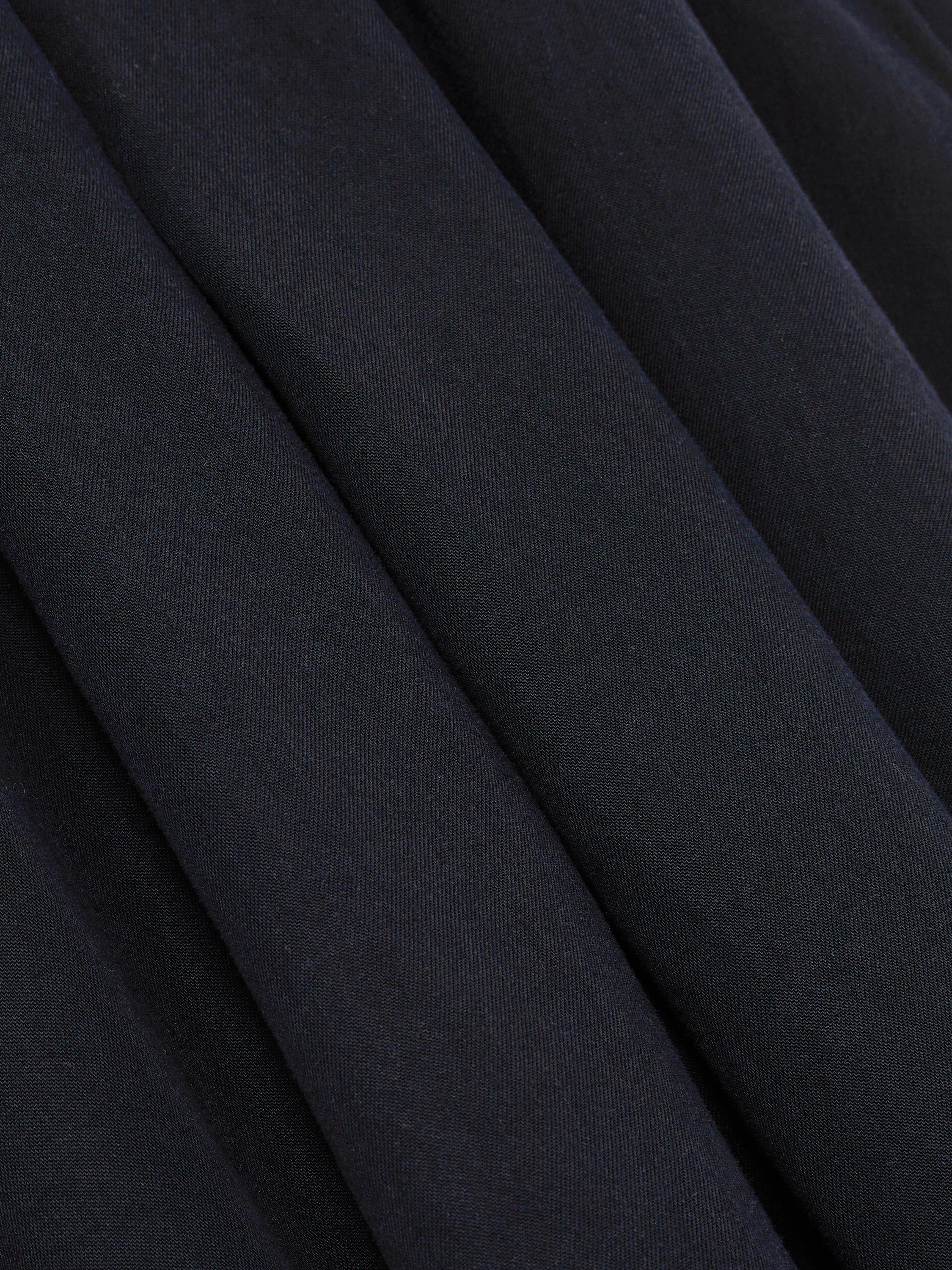 Product image 2 of 5, which shows Reiss Flo Bandeau Pleated Mini Dress, Indigo, 6
