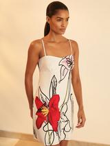 Reiss New York Botanical Gardens Dorethea Linen Mini Dress