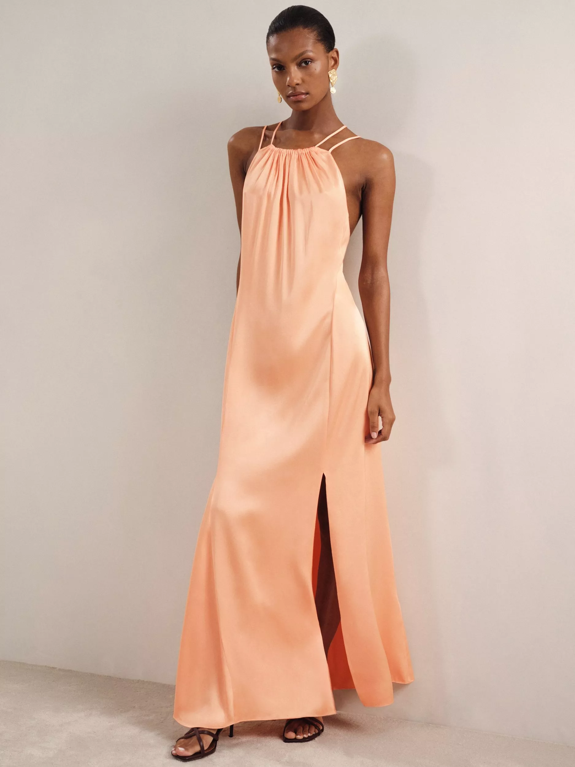 【海外限定】REISSドレス☆Orange Joseline Dress Reiss Orange Dresses | John Lewis & Partners