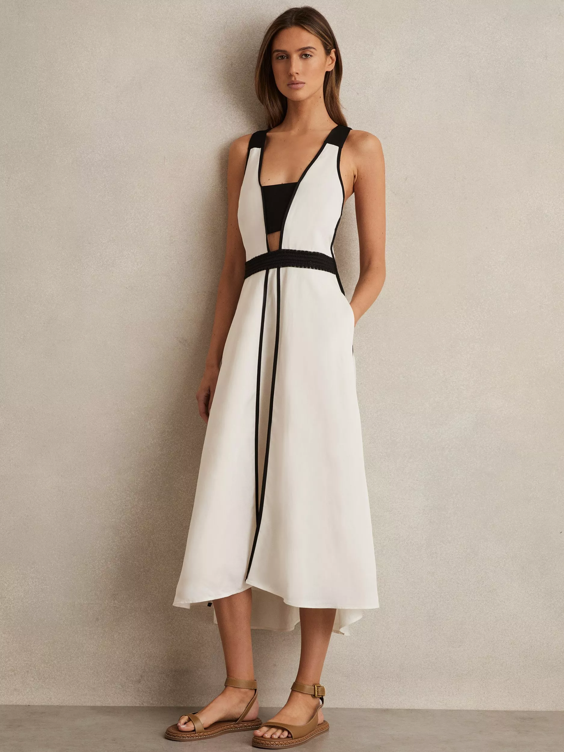 【海外限定】REISSワンピース☆Valencia Cross Back A-Line Midi Reiss Valencia A-Line Midi-Dress | Saks Fifth Avenue