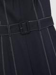 Reiss Fianna Square Neck Sleeveless Jumpsuit, Navy