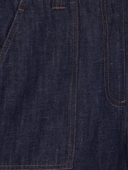 Reiss Ashby Pure Linen Shorts, Indigo - view 2, Indigo