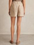 Reiss Ashby Pure Linen Shorts, Neutral