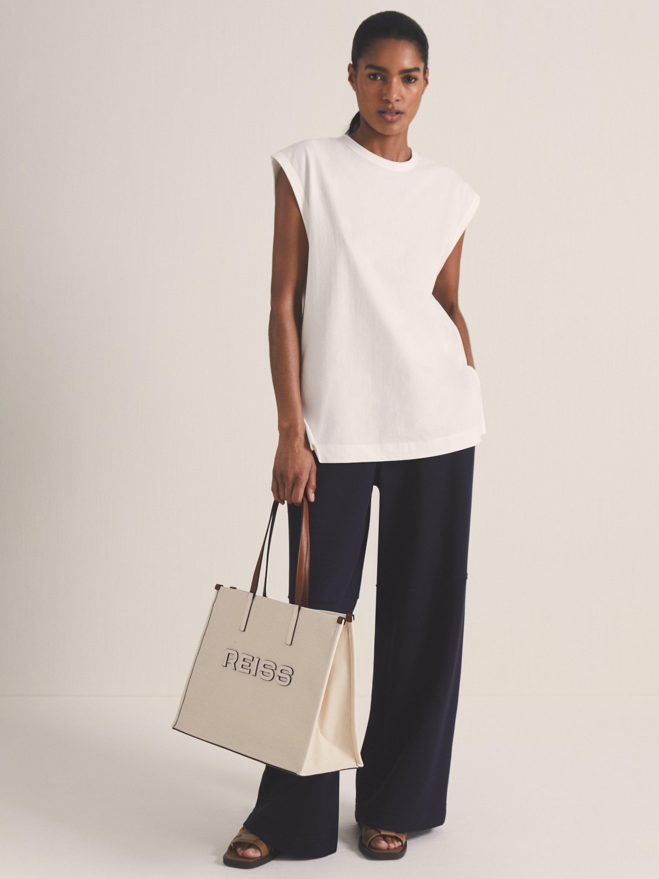 Product image 4 of 5, which shows Reiss Les 100 Ciels Dylan Tank Top, White, XS