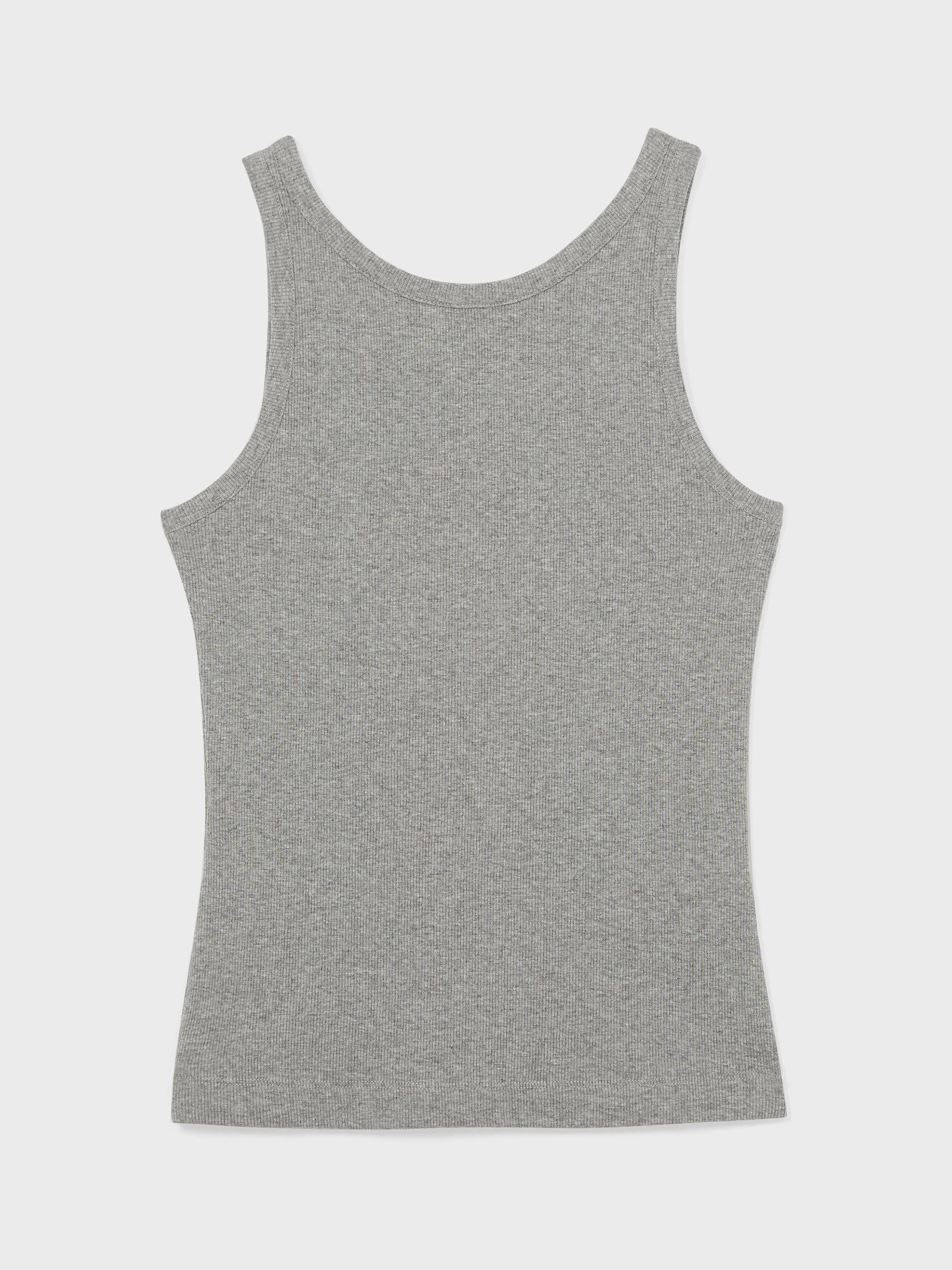 Product image 3 of 5, which shows Reiss Lara Tank Top, Grey Marl, XS