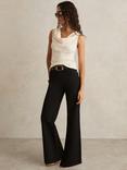 Reiss Lyra Ribbed Cowl-Neck Vest