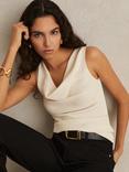 Reiss Lyra Ribbed Cowl-Neck Vest