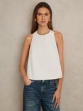 Reiss Nadia Halterneck Top, Ivory