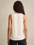 Reiss Ruby Silk Blend Front Vest Top, White