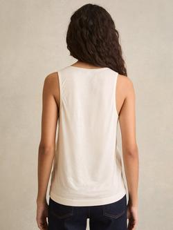 Reiss Ruby Silk Blend Front Vest Top - view 2, White