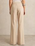 Reiss Sidney Button Detail Wide Leg Trousers