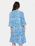 Saint Tropez Eda Animal Print Tiered Dress, Blue/White