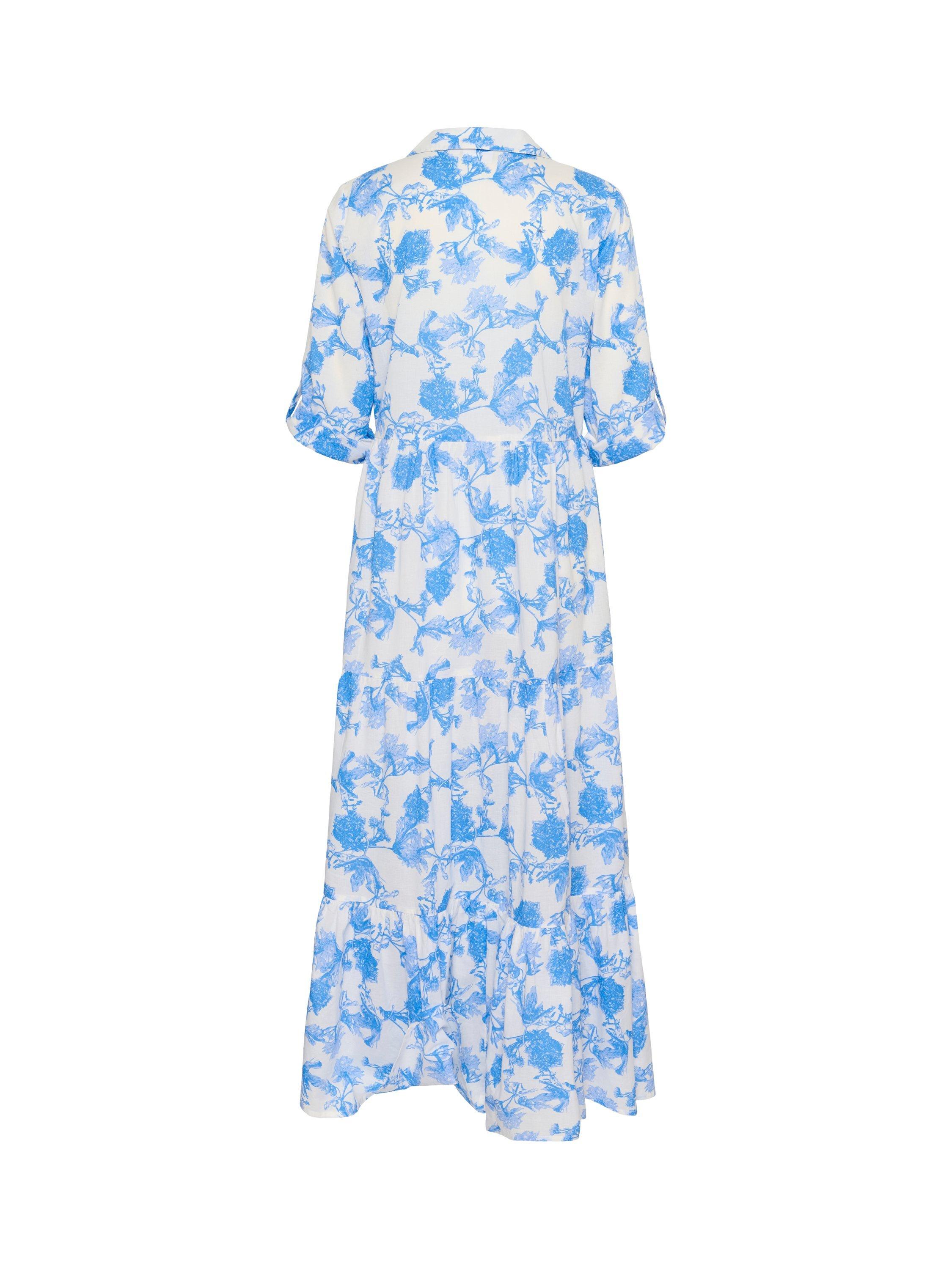 Product image 5 of 5, which shows Saint Tropez Zus Floral Maxi Dress, Blue/White, XS
