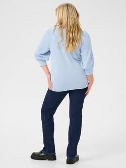 KAFFE Curve Loni Knit Jumper, Blue - view 2, Blue