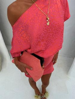 Never Fully Dressed Tilda Jacquard Mini Dress, Pink - view 2, Pink