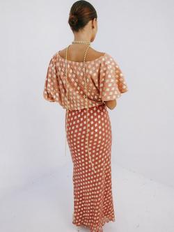 Never Fully Dressed Metallic Fleck Maxi Dress, Pink - view 2, Pink