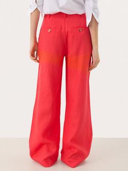 Part Two Ninnes Linen Relaxed Straight Leg Trousers - view 2, Bittersweet