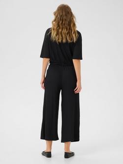 KAFFE Ivanna Cropped Jumpsuit, Black Deep - view 2, Black Deep