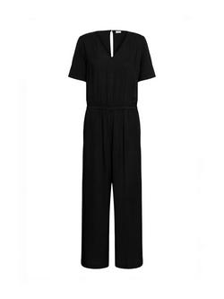 KAFFE Milia Short Sleeve Jumpsuit - view 2, Black