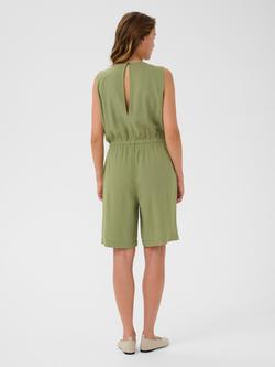 KAFFE Milia Playsuit - view 2, Mid Green