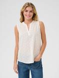 KAFFE Jolia Sleeveless Top, Chalk