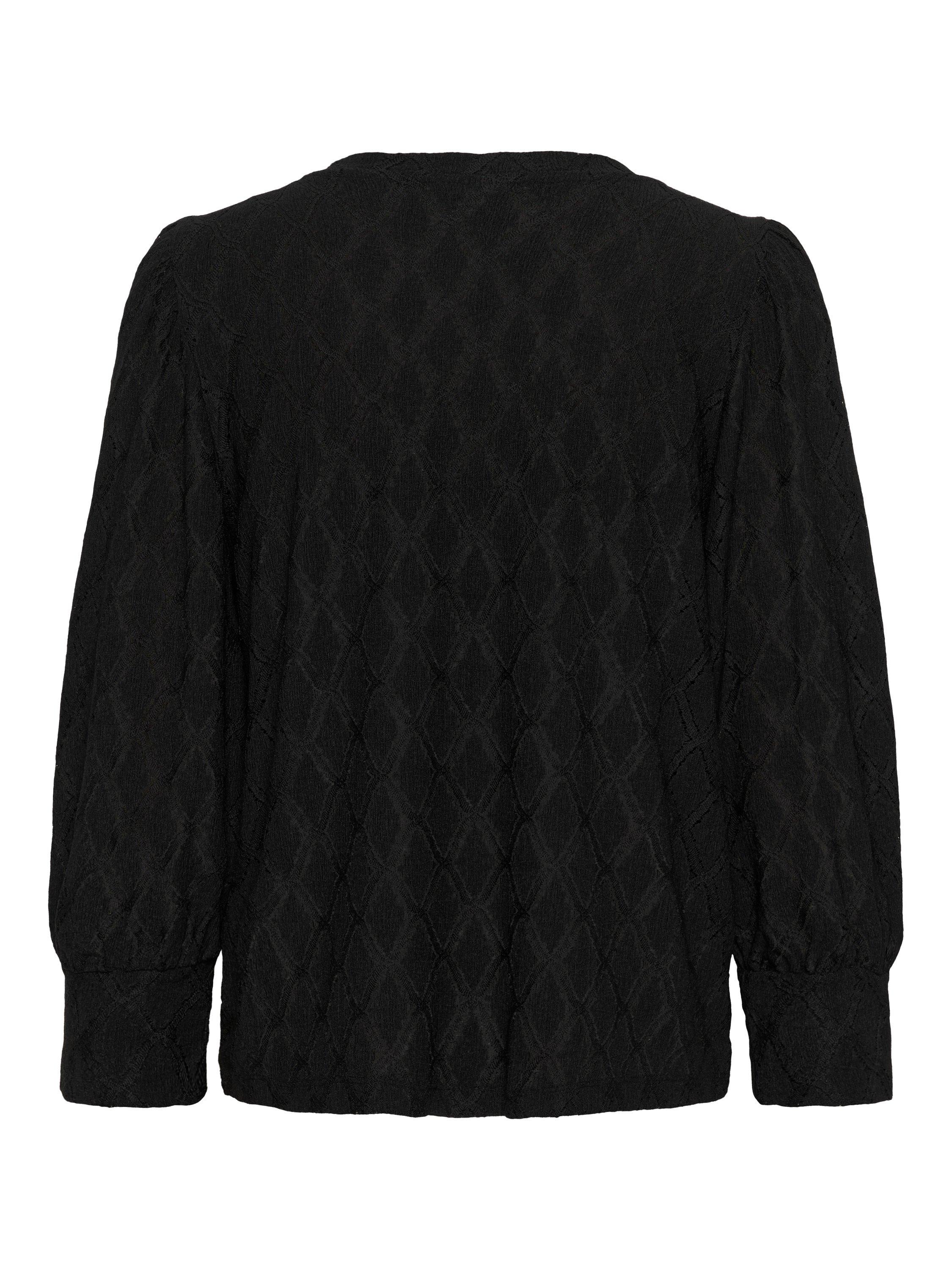 Product image 5 of 5, which shows KAFFE Tio Lace Blouse, Black, XS