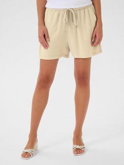 KAFFE KAmilia Elasticated Shorts, Feather Grey, Feather Grey