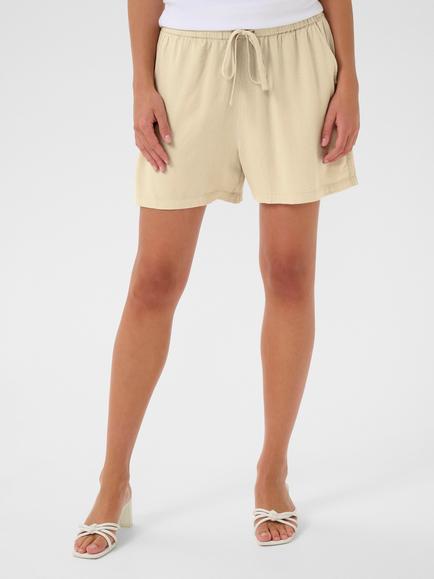 KAFFE KAmilia Elasticated Shorts, Feather Grey, Feather Grey