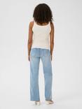 KAFFE Carna Rhinestone Vest Top, White
