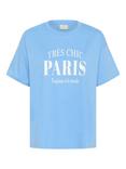KAFFE Freja T-Shirt, Mid Blue