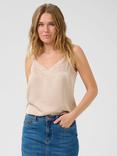 KAFFE Molly Strappy Top, Natural