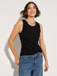 Baukjen Darina Rib Tank Top, Caviar Black
