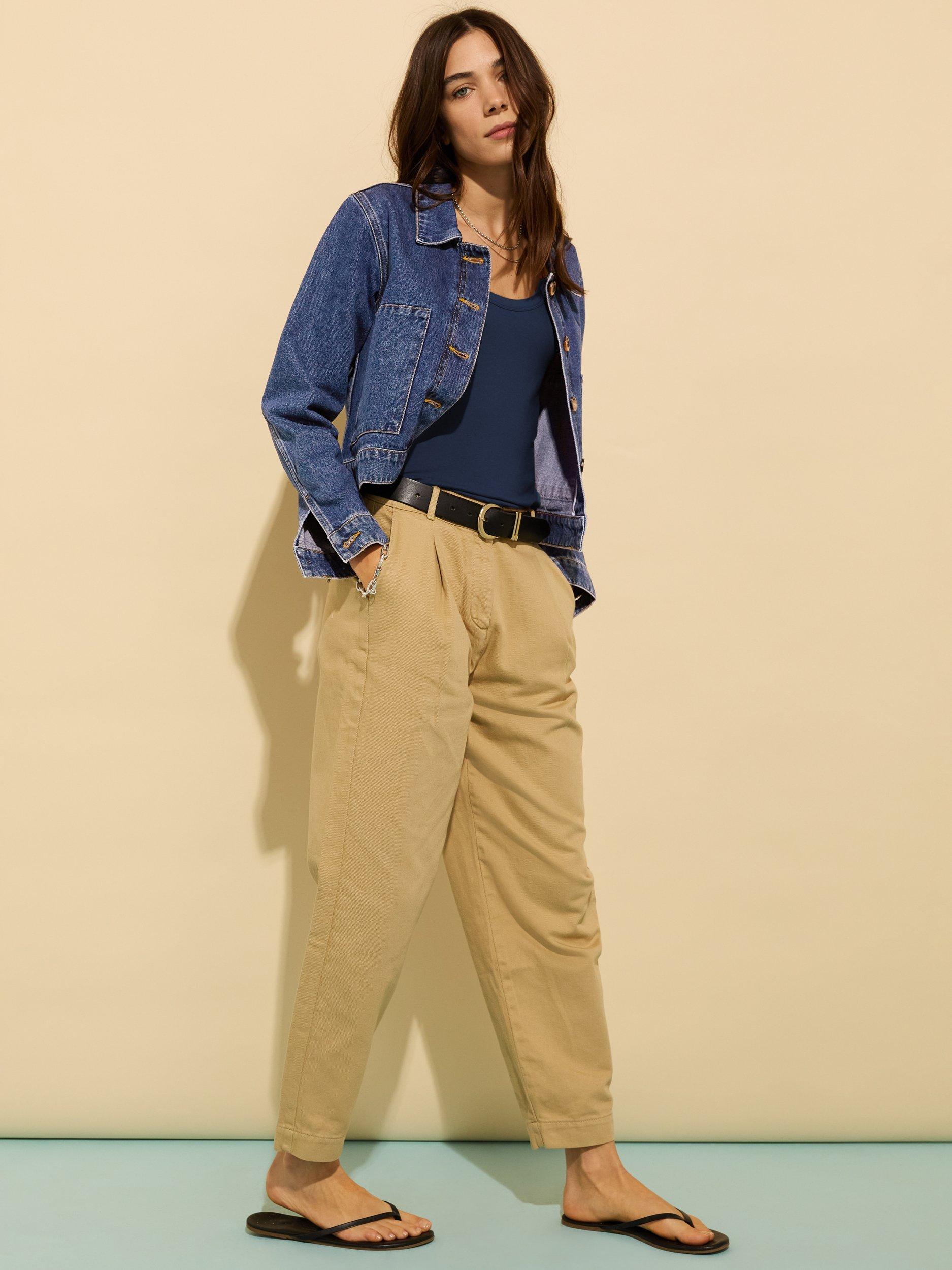Product image 3 of 4, which shows Baukjen Essentials Scoop Neck Top, Deep Indigo, 6
