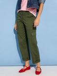 Baukjen Organic Cotton Rich Cargo Trousers, Khaki