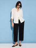 Baukjen Taylor Organic Cotton Rich Trousers, Caviar Black