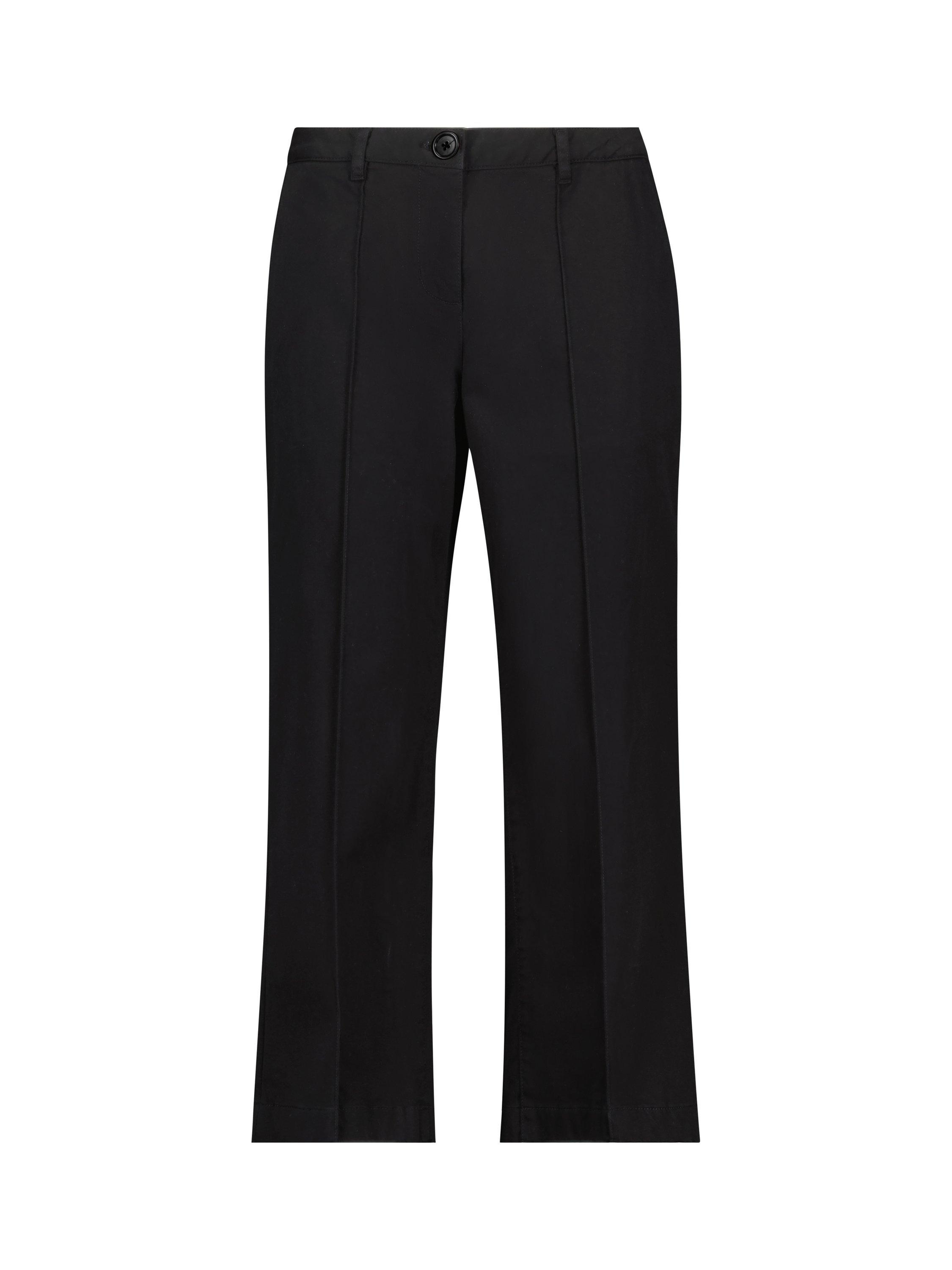 Product image 4 of 5, which shows Baukjen Taylor Organic Cotton Rich Trousers, Caviar Black, 10