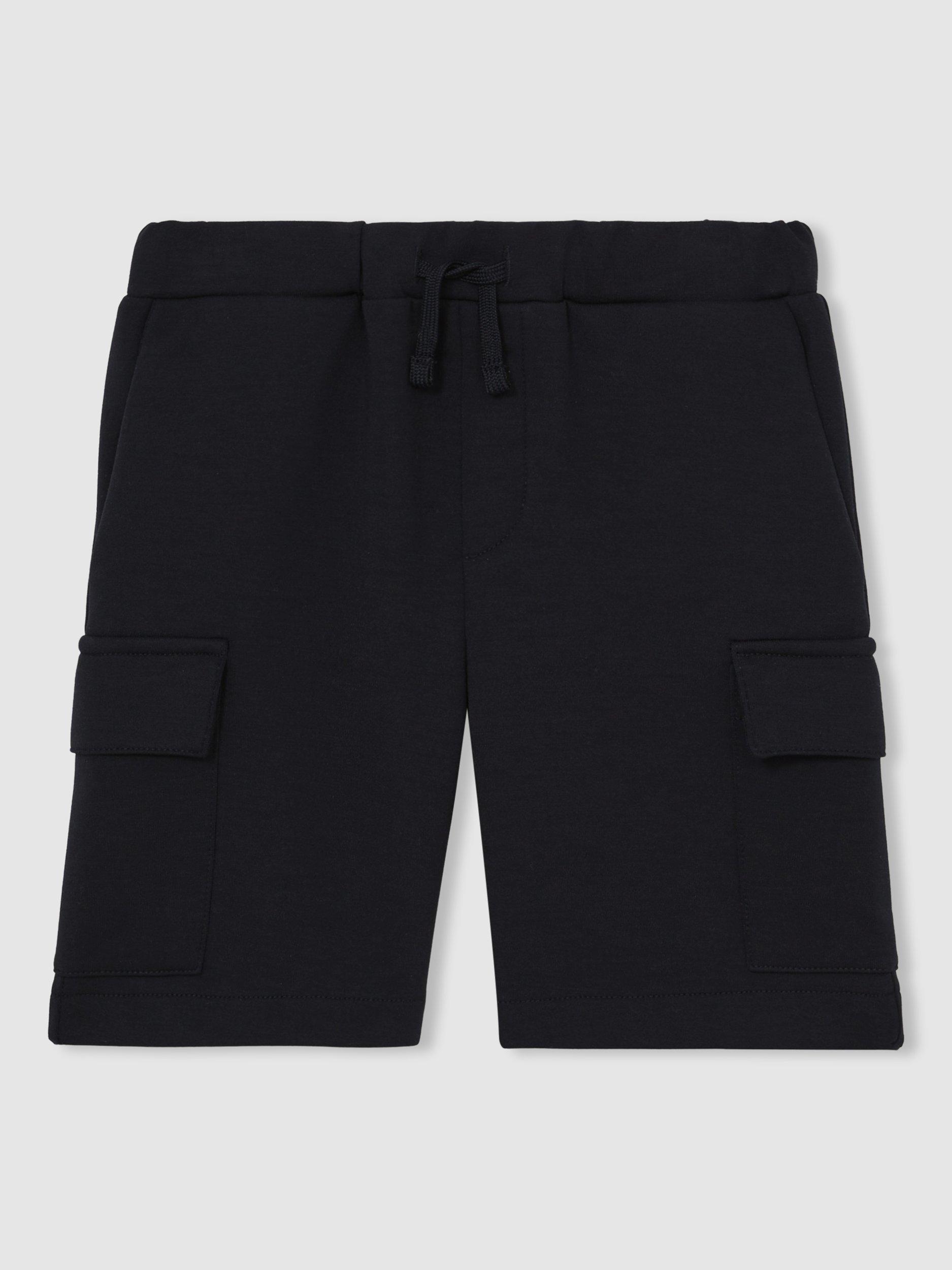 Product image 2 of 4, which shows Reiss Kids' Oliver Cargo Shorts, Navy, 3-4 years